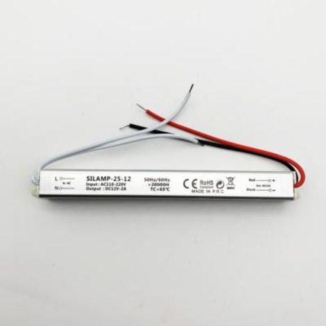 Transformateur 220V 12V IP44 25W DC 2A - SILUMEN (1/2)