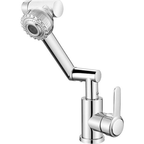 Robinet pour vasque, chromé, eau chaude/froide, monocommande (1/5)