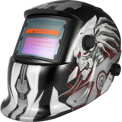 Auto-darkening solar welding helmet - professional TIG/MIG/grinding - eye protection for DIY projects (1/5)