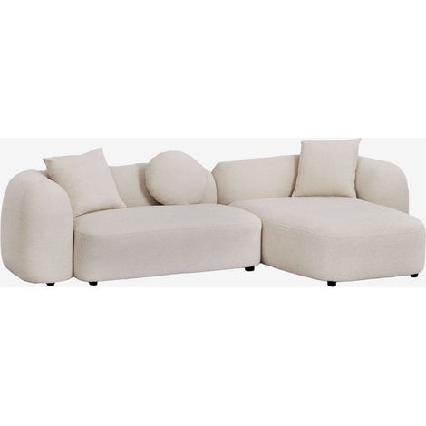 SKLUM 2-teiliges modulares Chaiselongue-Sofa rechts in Coco Chenille                                   