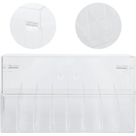 Boîte de Rangement à Poussière pour Rouge à Lèvres avec Couvercle Flip, Organisateur de Maquillage en Plastique (1/5)