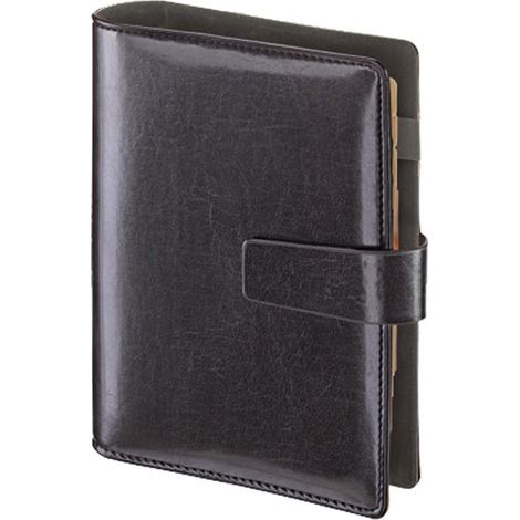 Agenda Cambridge nera di alta qualità con inserto sostituibile 13x19 cm con calendario (1/3)