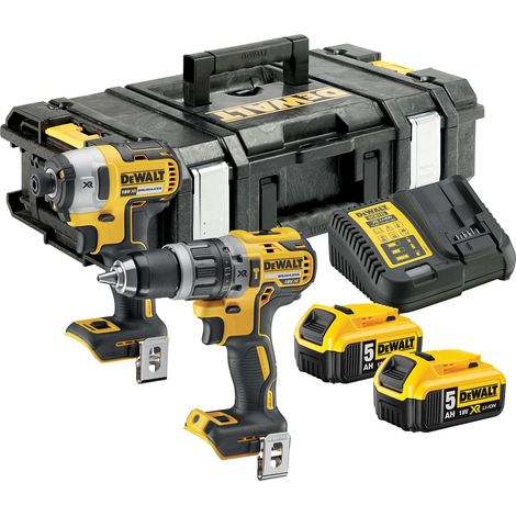 Kit combo Brushless 18V XR avec 2 batteries 5Ah, DCK266P2-QW (1/5)