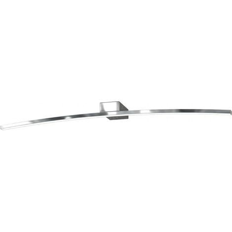 Applique Moderna Curved Metallo Cromo Diffusore Bianco Led 11,2W Calda 70Cm (1/5)
