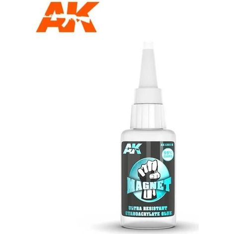 Colle cyanoacrylate - AK INTERACTIVE - Magnet - Extra forte - Séchage 3-10s - Faible viscosité