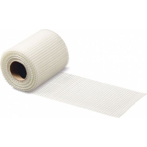 – Rouleau de bande d'armature autocollante 25m – Pour joints et raccords JACKOBOARD® – Polystyrène – Usage professionnel