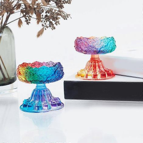 Moule porte-bougies pour la création de bougeoirs, plateau à bijoux, décoration de table pour mariage ou maison (1/4)