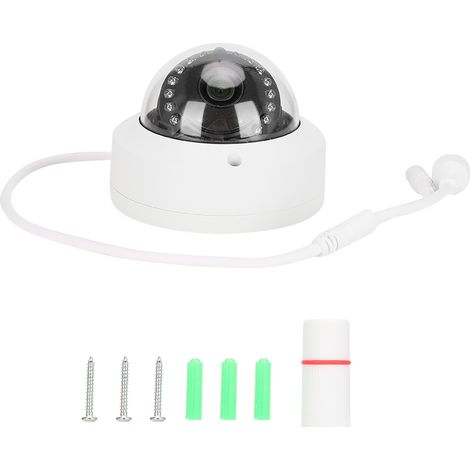 Caméra IP Dôme POE intégré 15 LED infrarouge vision nocturne métal CMOS extérieur intérieur IRCUT 5MP (1/5)