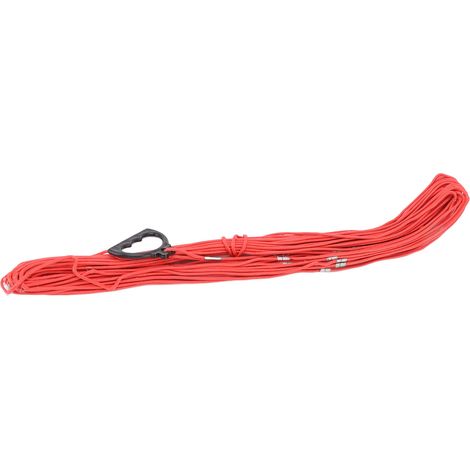 Corde de mesure industrielle multifonctionnelle en nylon avec fil d'acier intérieur pour la construction, 30 m / 1181,1 pouces (1/5)