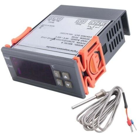 BARKBUSTERS  Contrôleur de Température Numérique Sonde PT100 Thermocouple Capteur Thermostat Intégré 220V -99 à 400°C (1/4)