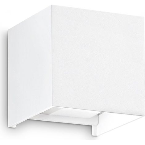 Ideal Lux Applique moderna Atom 2 luci LED integrato IP54 bianco metallo