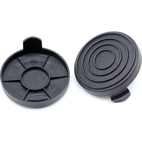 Lot de 2 couvercles de bobine compatibles pour Gardenline GLR GLT, Einhell GC-ET 4530, Noir (1/5)