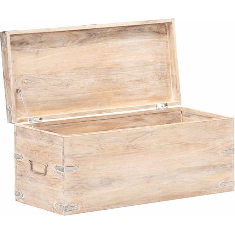 Maison Exclusive - Coffre 90x40x40 cm Bois d'acacia solide (1/5)