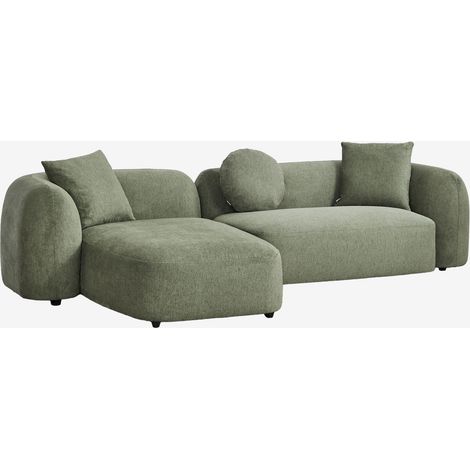 SKLUM Modulares Sofa mit linker Chaiselongue aus 2 Teilen in Chenille Coco                                   