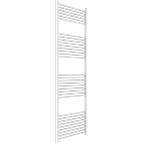 Termoarredo bianco per bagno in acciaio calorifero termosifone scaldasalviette misure h1800xl600xi550 33 tubi - pezzi 1