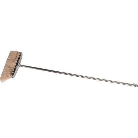Balai Balayage à Long Manche en Acier Inoxydable pour Sols et Carrelages, Khaki, 3 Sections (1/4)