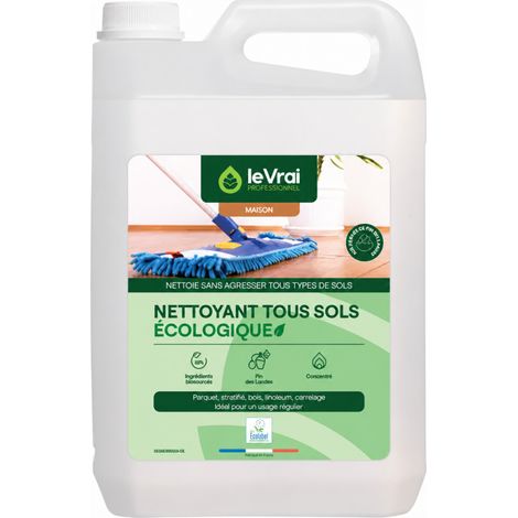 Nettoyant Sols Eco 5l Nettoyant écologique Multi-sols Puissant - Le Vrai