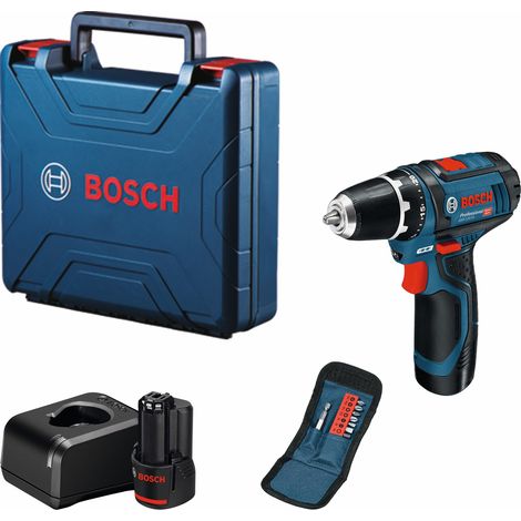 Bosch GSR 12V-15 Avvitatore a Batteria 12V con 2 Batterie 2,0Ah – Compatto 15 Nm