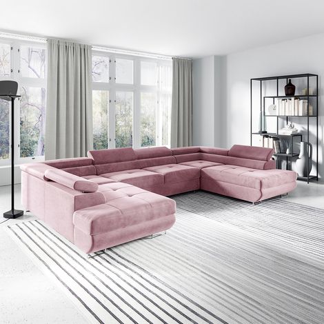 Wilson Rose 5-Sitzer U-Sofa mit Bettkasten (1/4)