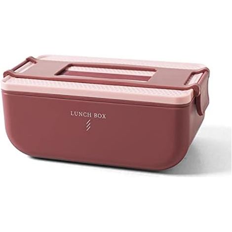 Boîte à bento étudiante écologique de style japonais (une couche, rouge)