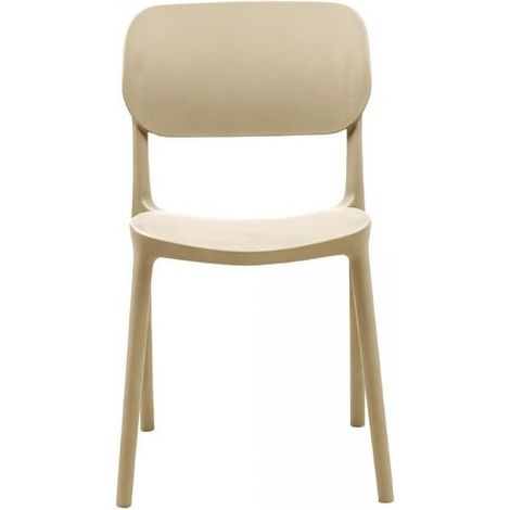 Set 4 Sedia in Polipropilene Loop Impilabili Cashmere – Design Moderno e Leggero