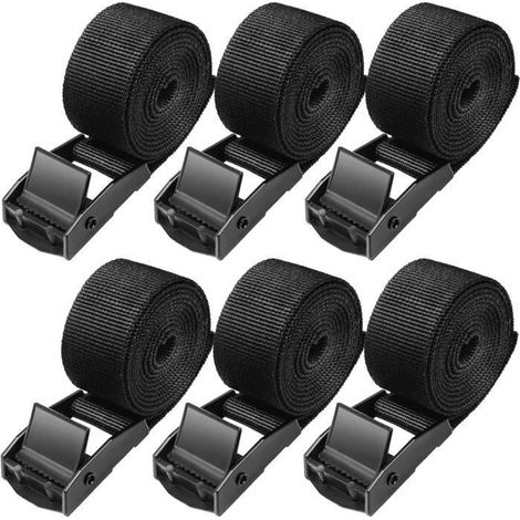 10 sangles d'arrimage courtes,Charge maximale 200 kg,Petites sangles de fixation avec boucle en acier inoxydable Sangle de fixation (1/4)