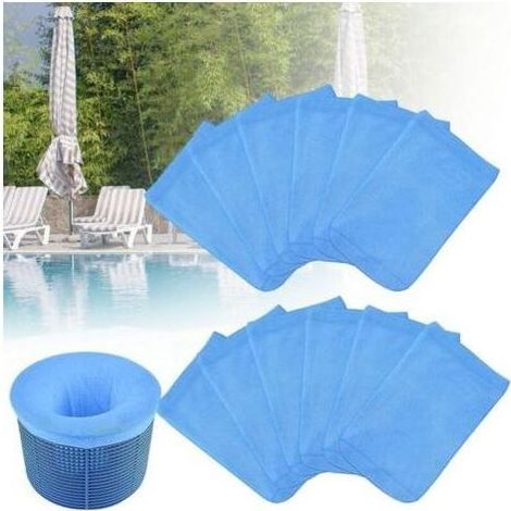12 Skimmersocken, elastischer Nylonfilter, Skimmer-Vorfilter für den Korb, blaues Poolzubehör (1/5)