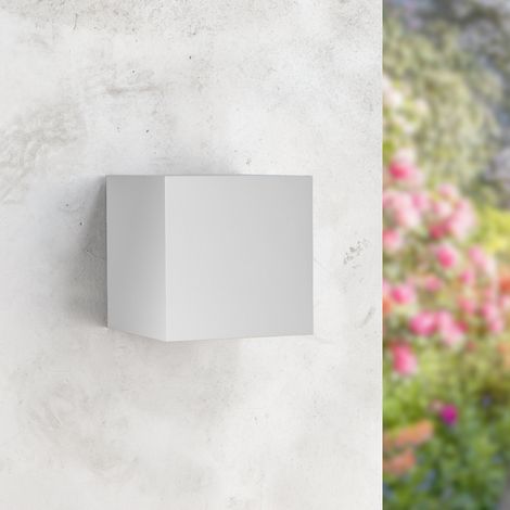 Applique de Pared LED Cube Blanc 6W IP54 3000K - Ledme - LM6197 (1/5)