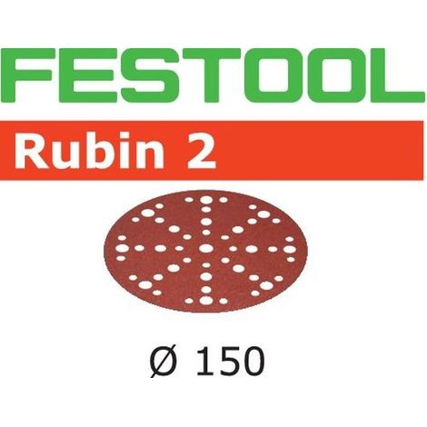 Festool Disco de lijar STF D150/48 P60 RU2/10 Rubin 2