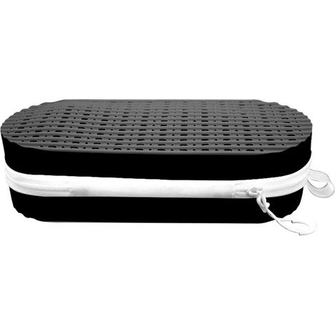 Estuche de silicona para gafas de natación, con orificio de drenaje y cremallera, almacenamiento impermeable para accesorios de natación. (1/4)