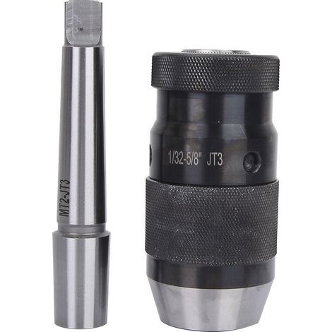 JT3 PrO Series 1-16 mm Keyless Drill Chuck and JT3-MT2 Straight Shank Shaft for CNC (1/5)