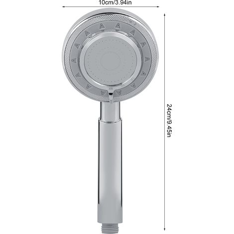 Pommeau de douche multifonctionnel à pression pour salles de bain, chauffe-eau portatif (1/5)