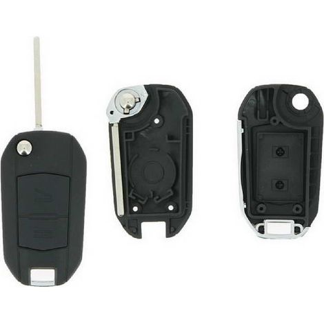 COQUE CLE ADAPTABLE OPEL 2 BOUTONS LAME FRAISEE RETRACTABLE 6MM