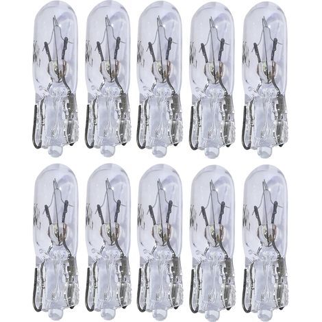 Lot de 10 ampoules T5 12V 1.2W pour tableau de bord (1/4)