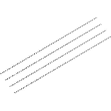HSS Haute Vitesse Acier Extra Long Forets Hélicoïdaux 2mm Perceuse Diamètre 160mm Longueur 4Pcs (1/5)