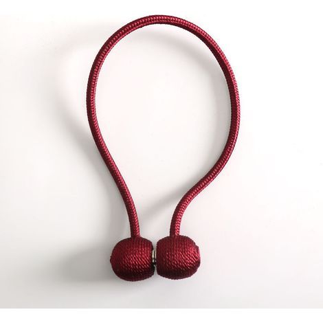 Embrasses à Rideaux Embrasse Rideau Aimantée Tressage Magnétiques Rideaux Boucle (Red) (1/3)