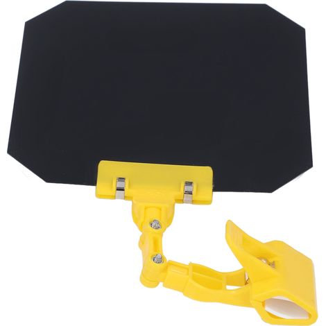 Cache protection soudure 18cm carré anti éblouissement main plaque clipser PP PA jaune (1/5)