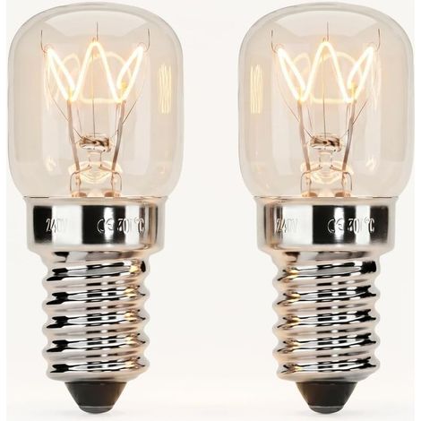 Ampoule Four 40W 300 degré Lot de 2 - Ampoule Four, lampe en cristal sel, micro-ondes, à lave, etc. - 300 lumens & 2700K blanc chaud (1/5)