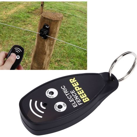 Testeur de tension de clôture électrique portable avec signal sonore et lumineux rouge pour l'agriculture et le jardinage