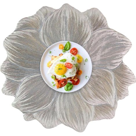 Platzset mit Blumenmuster, hitzebeständiges Platzset mit Blumenmuster, waschbar  Tischdekoration für Küche und Hobbyköche (1/5)