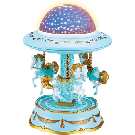 Boîte à Musique - Projecteur Étoilé Tournant 360° - Veilleuse Carrousel pour Chambre d'Enfant - 1 Pièce (1/5)