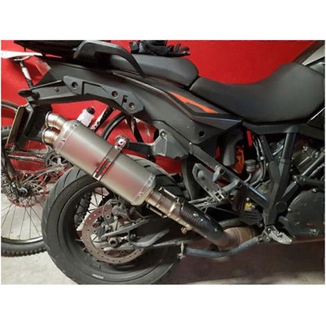 51-mm-Motorradschalldämpfer mit zwei Titan-Auslässen – Hochleistungsauspuff (1/5)