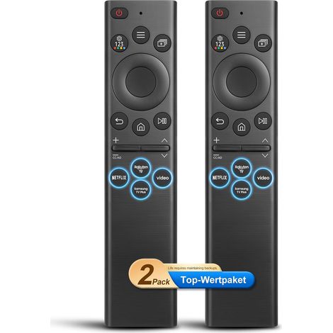 Lot de Deux, Universelle pour Telecommande-Samsung-Smart-TV, Remplacement pour Telecommande Samsung Frame Solaire (1/5)
