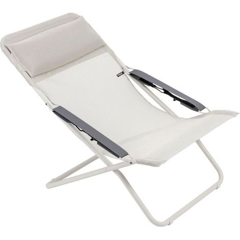 Chaise Longue - Bain De Soleil - Transat Jardin - Pliant - Transabed - Batyline® Iso - Beige Seigle - Lafuma Mobilier