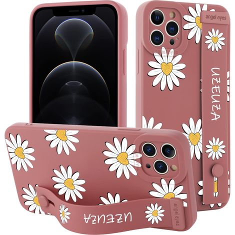 CUSTODIA PER IPHONE 12 PRO 6.1' CON SUPPORTO IN SILICONE A FORMA DI FIORI (1/5)