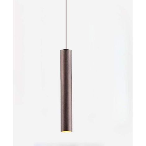 Suspension LED nordique à tube long, lampe suspendue minimaliste et créative, luminaire décoratif moderne pour salle à manger ou îlot de cuisine (Café-Or-30cm) (1/4)