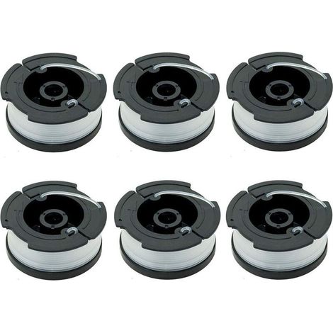Pack of 6 spools A6481 A6485 for Black Decker brush cutters (1/5)