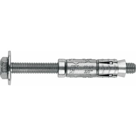 25 chevilles métalliques charges mi-lourdes vis longue M12 x 120 mm (D. 20 mm) zamak - ZT12L45 - Index (1/2)