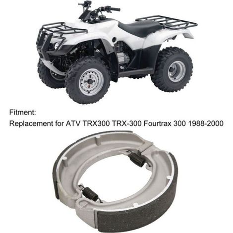 Tambour De Frein - Semi-Métal - Arrière - Pour Atv Trx300 Fourtrax 300 1988-2000 - 1 Pièce