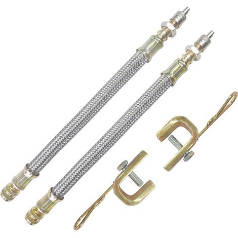 Sollbry Extensión de válvula de neumático, extensión de válvula de neumático para neumáticos de camión, autobús y remolque, 18 cm, paquete de 2 (1/5)